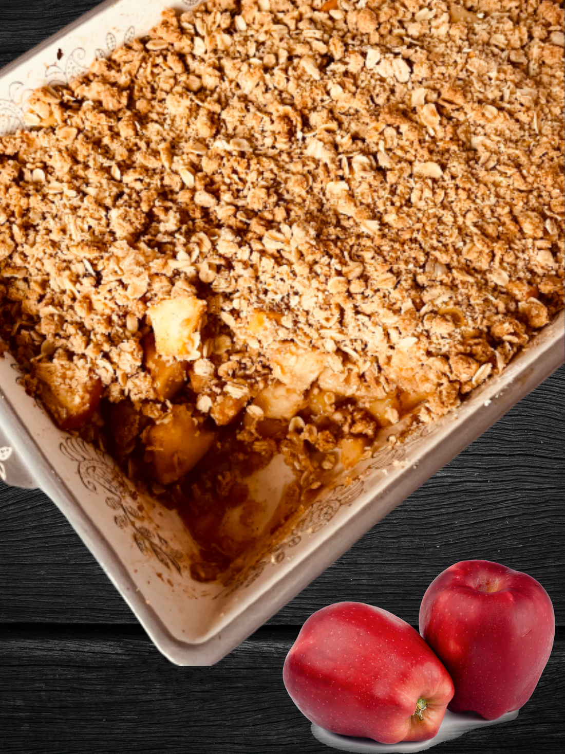 Easy Healthy Oats and Apple Cobbler