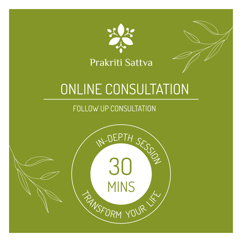 Online Ayurveda Consultation for thirty minutes in USA