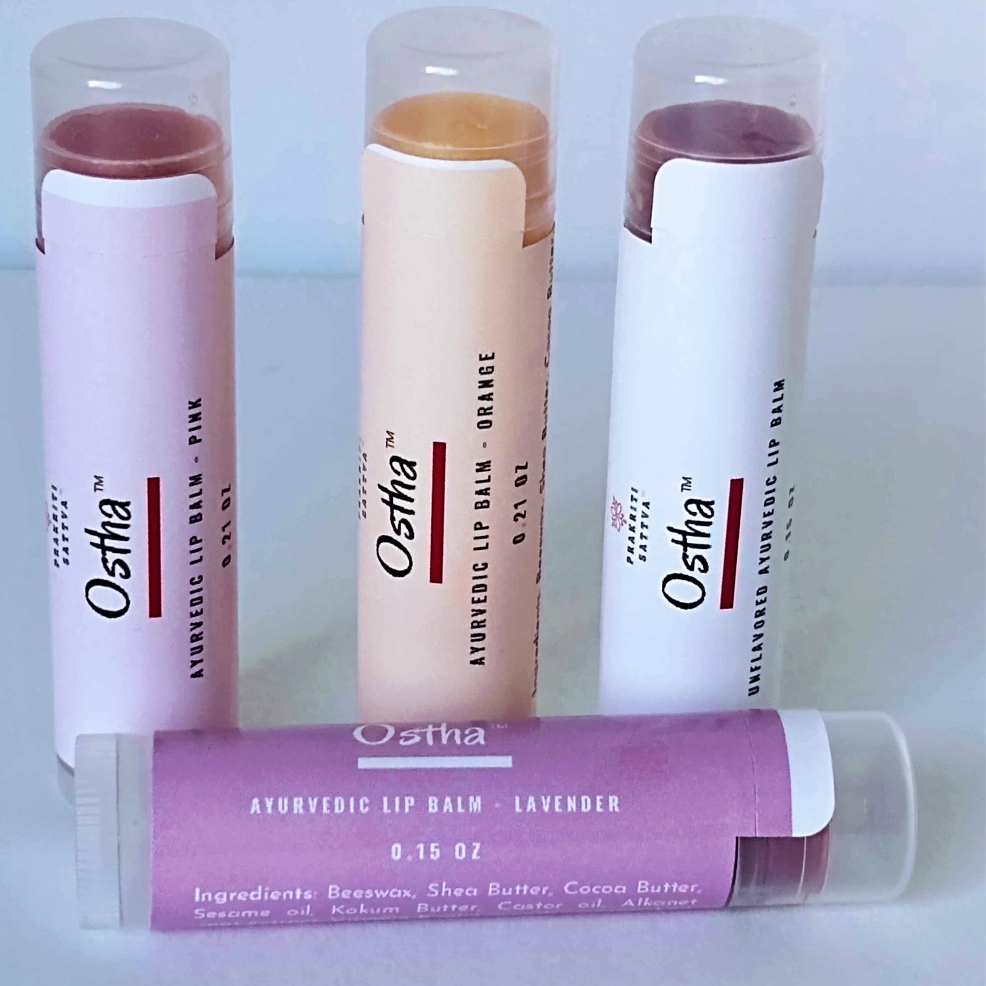 Ayurvedic natural lip balm with herbs infused