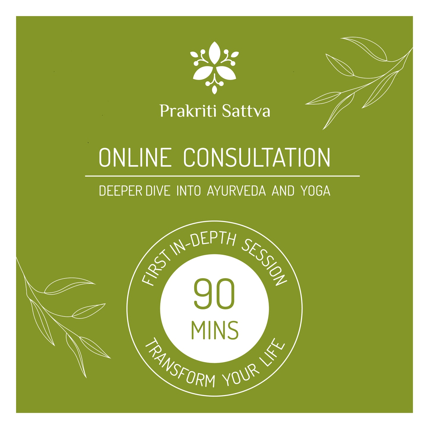 Follow up Ayurveda and Yoga Consultation - 90 minutes - Online