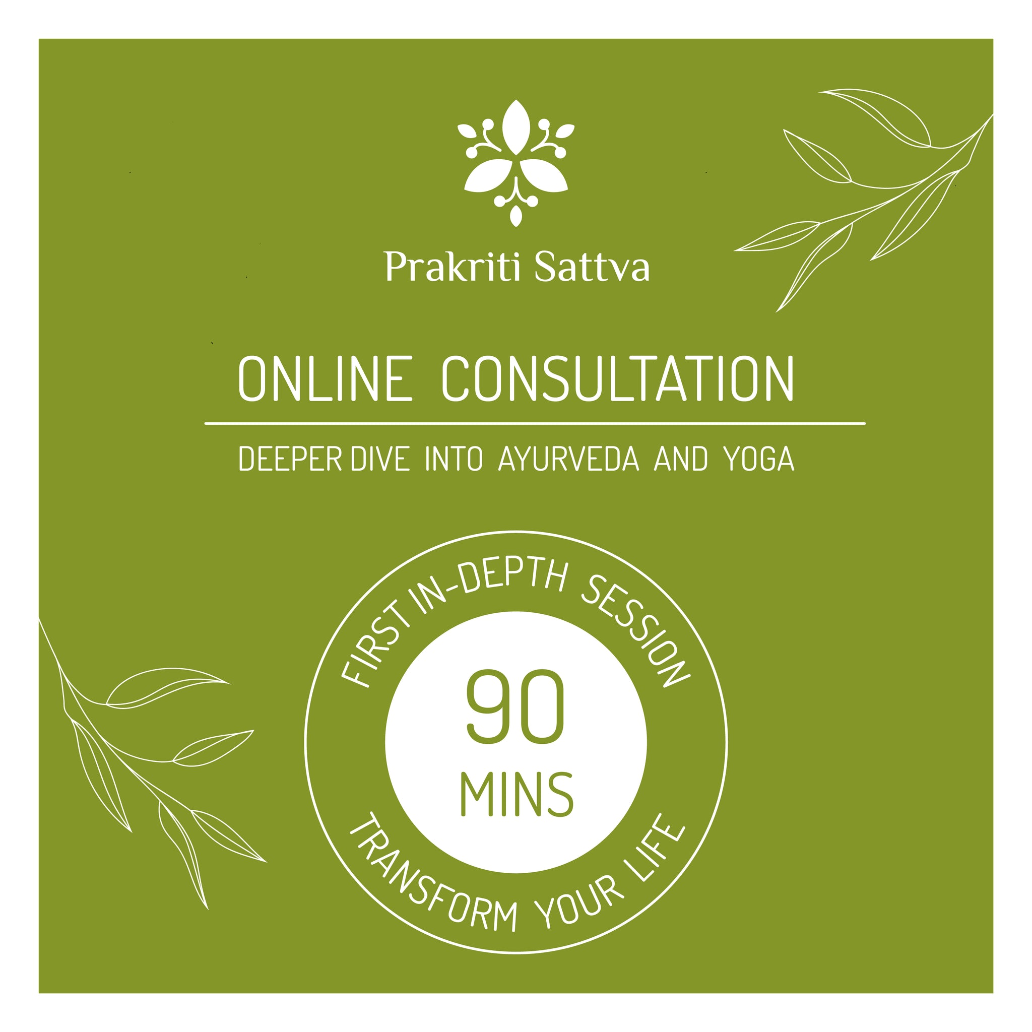 Follow up Ayurveda and Yoga Consultation - 90 minutes - Online