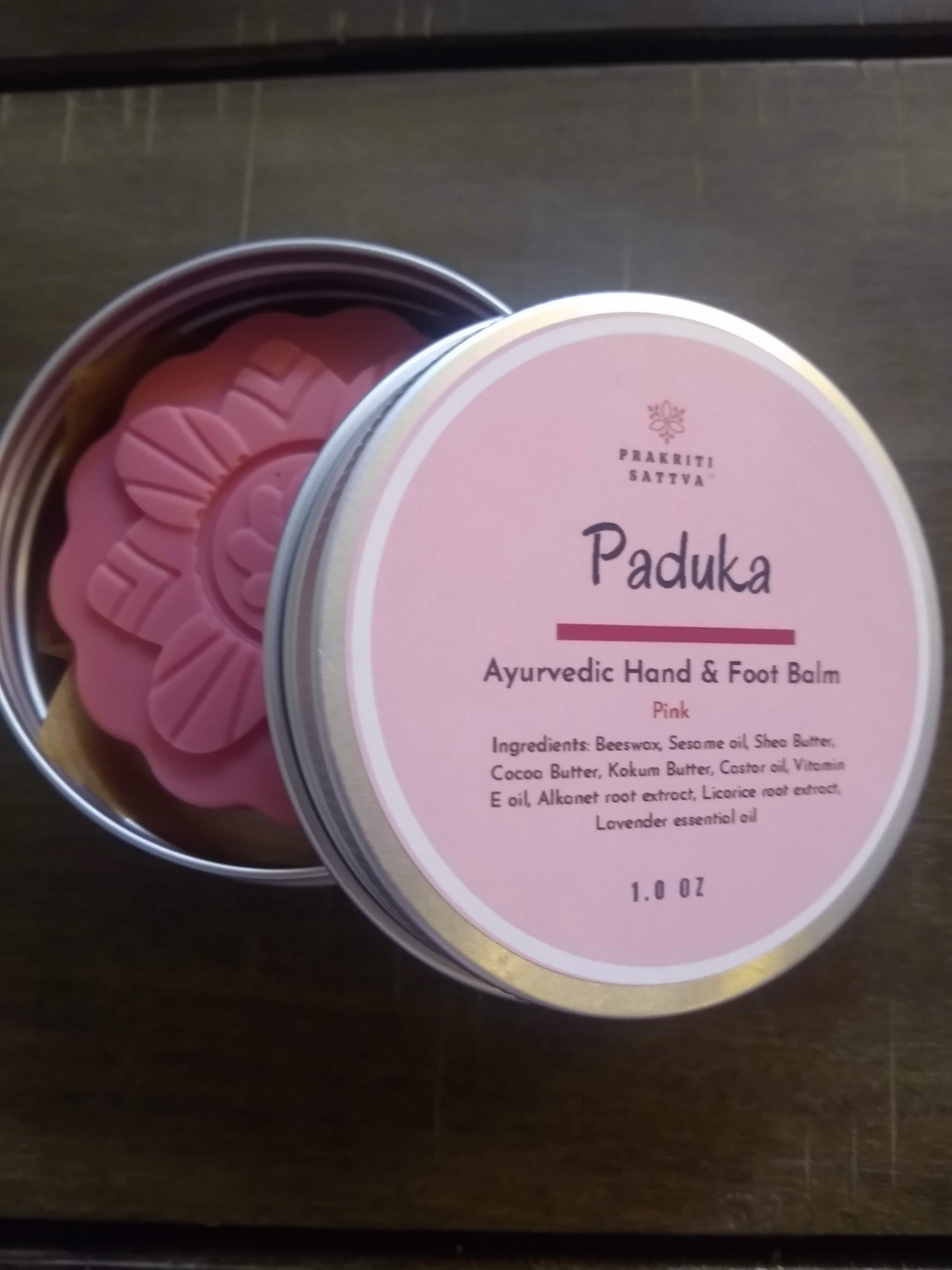 Intensive Nourishing Balm , Lotion bar for hands and feet. Intensive Nourishing Balm , for Dry Cracked Heels, Cracked Heel Repair, Cracked feet, Heel Balm. Prakriti Sattva Paduka Foot Balm Lotion Bar. A solid, circular 1-ounce bar of foot balm, perfect for healing cracked feet and hands.